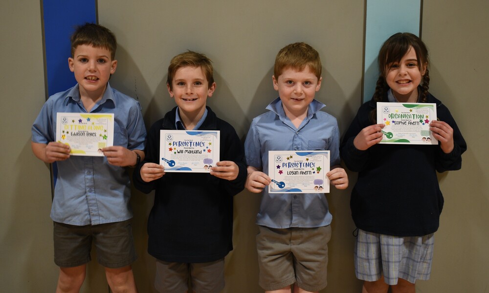 Year 2 Foulis - Eddie, Will, Logan, Sophie Absent - Delphie