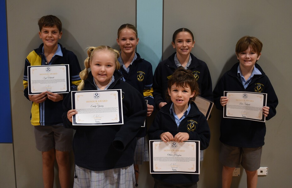 Previous Honour Award Winners - Syd, Olive, Violet, Luka, Emily, George